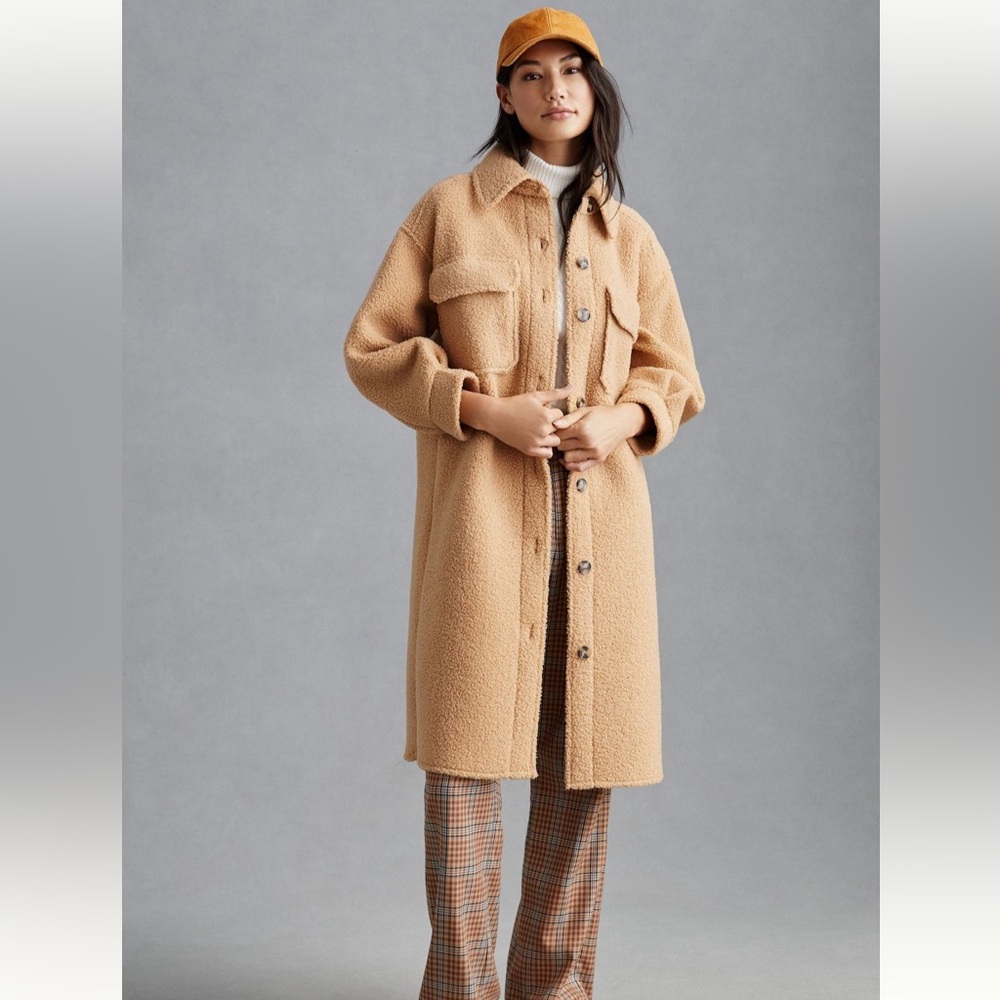 If By Sea Sherpa Oversized Shirt Jacket